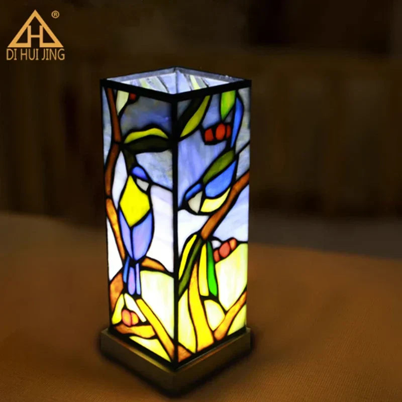 lampe de chevet tiffany carré - Lampe Chevet Design