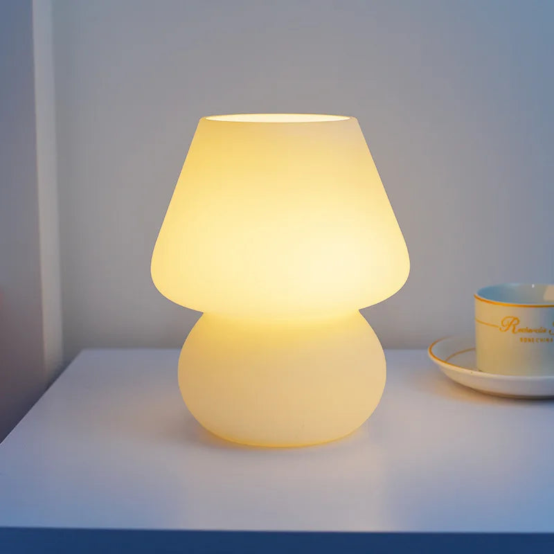 Lampe de chevet en verre translucide - Lampe Chevet Design