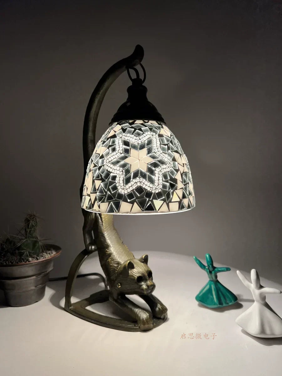 Lampe de chevet en mosaïque créatif - Lampe Chevet Design
