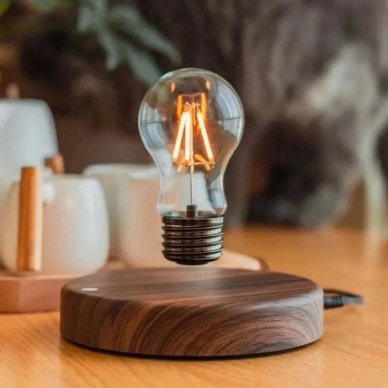 Lampe de chevet magnétique créative en verre flottant