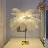 Lampe de chevet plume tactile