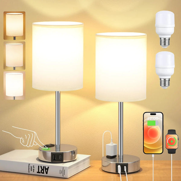 Lampe de chevet chargeur stylé