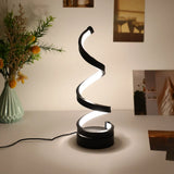 Lampe de chevet design spirale