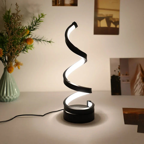 Lampe de chevet Design spirale