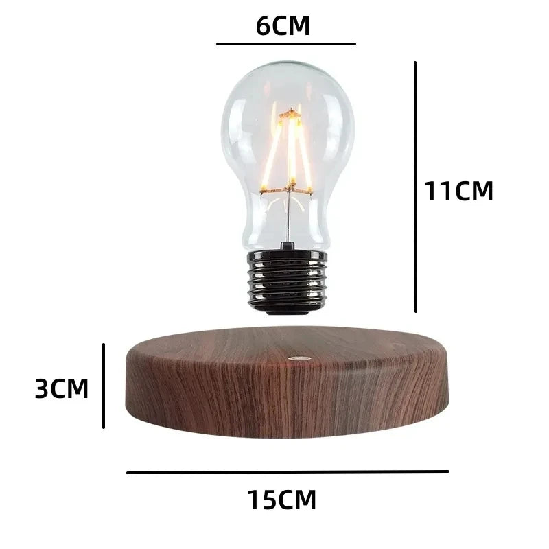 Lampe de chevet magnétique créative en verre flottant