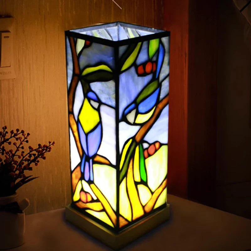 lampe de chevet tiffany carré - Lampe Chevet Design