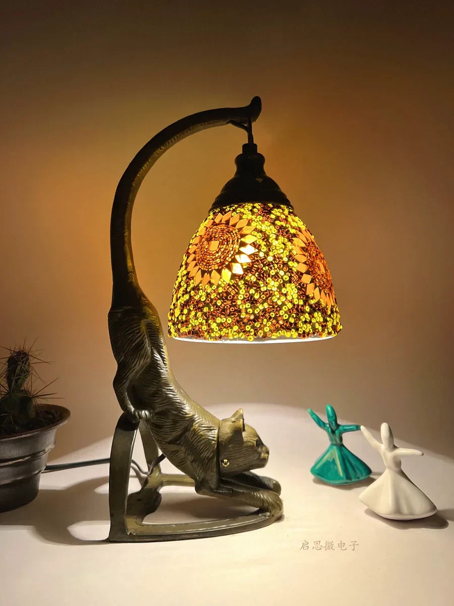 Lampe de chevet en mosaïque créatif - Lampe Chevet Design