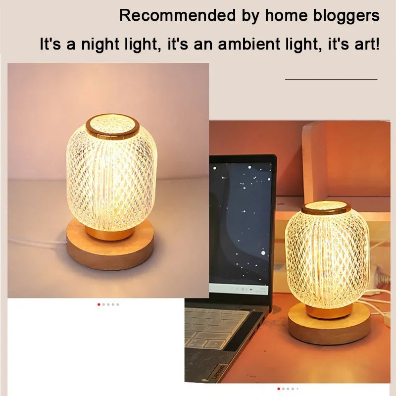 Lampe de chevet Luxe en cristal fil &amp; Batterie - Lampe Chevet Design