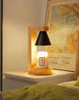 Lampe de Chevet Chauffe-Bougie en Bois - Lampe Chevet Design