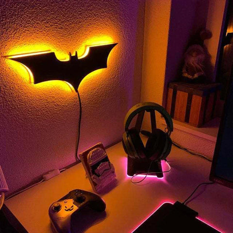 Lampe de chevet murale design Batman avec Télécomande