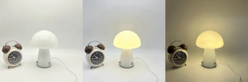 Lampe de chevet vintage en verre style Bauhaus