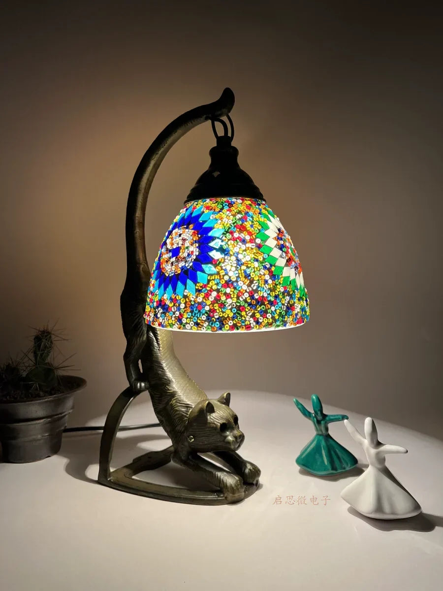 Lampe de chevet en mosaïque créatif - Lampe Chevet Design