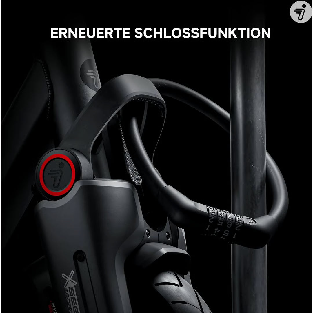 SEGWAY Ninebot MAX G3 D E-Scooter - 11 Zoll Elektroroller in Schwarz/Silber/Rot - Reichweite 80km, IPX6