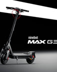 SEGWAY Ninebot MAX G3 D E-Scooter – 11 Zoll Elektroroller in Schwarz/Silber/Rot
