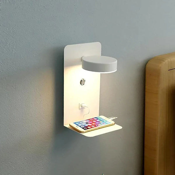 Lampe de Chevet Tactile Murale avec Chargeur de Téléphone - Lampes de chevets