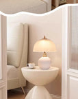 Lampe de Chevet Moderne – Tissu & Fer Forgé, Style Élégant - Lampe Chevet Design