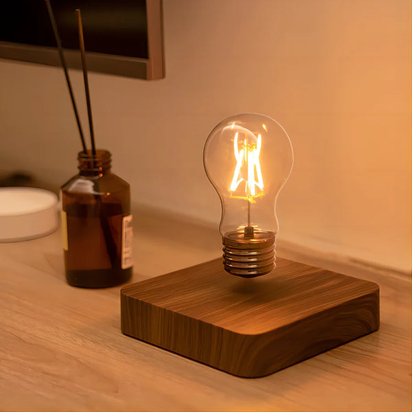 Lampe de chevet magnétique créative en verre flottant