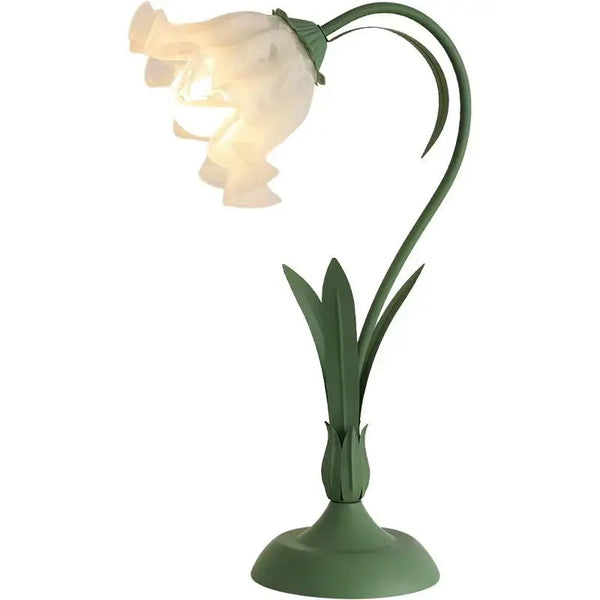 lampe de chevet moderne en métal forme de fleur