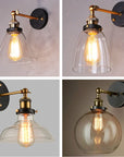 Lampe de chevet Murale Vintage en Verre - Lampe Chevet Design