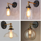 Lampe de chevet Murale Vintage en Verre