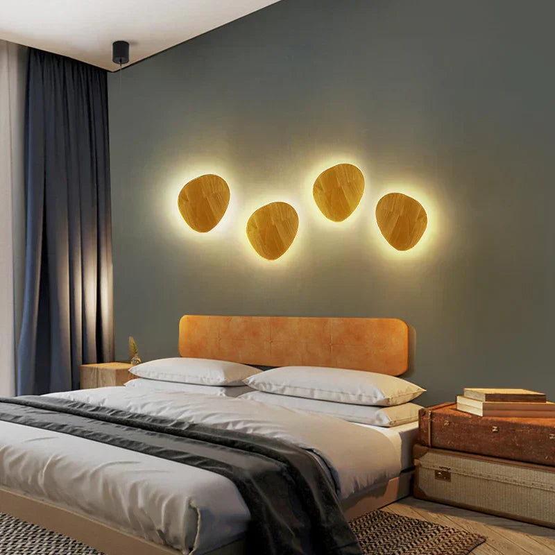 Lampe de chevet Murale Bois Circulaire - Lampe Chevet Design