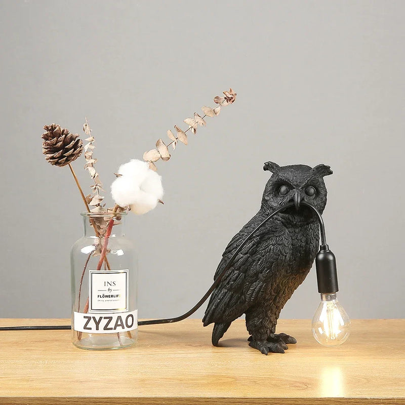 Lampe de chevet design Hibou