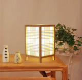 Lampe de Chevet Japonaise en Bois