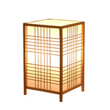 Lampe de Chevet Japonaise en Bois