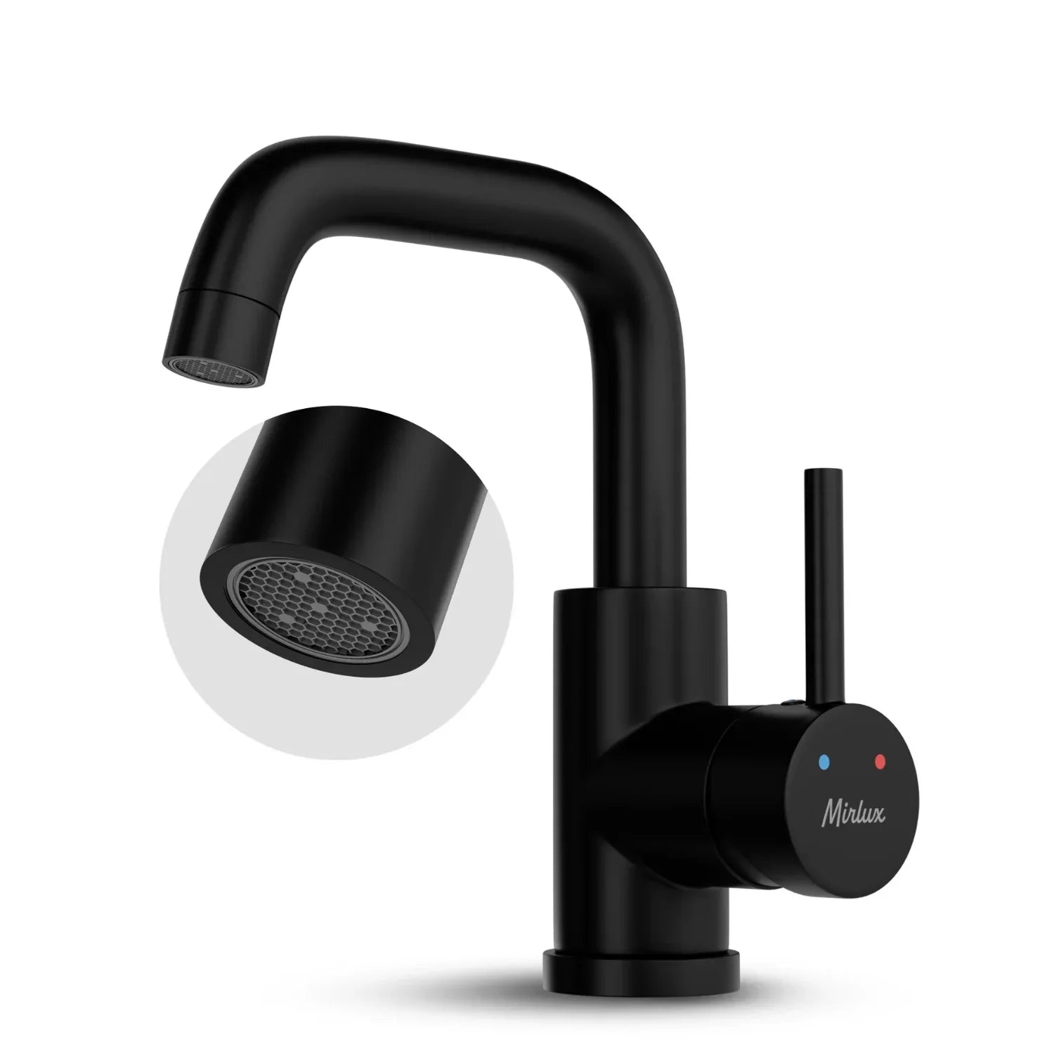 Mitigeur de lavabo – WC – Noir [KALLISTA]
