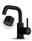 Mitigeur de lavabo – WC – Noir [KALLISTA]