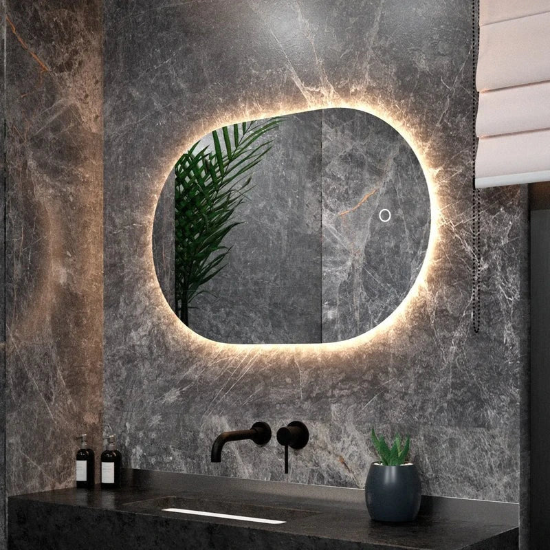 Miroir de salle de bain - 90x60cm - Sans cadre - Précommander