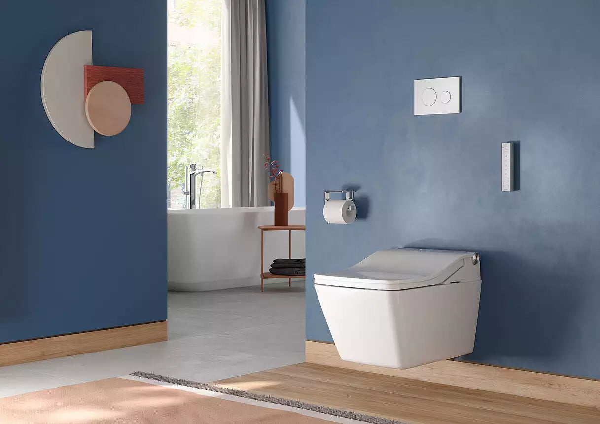 TOTO Washlet SW TCF803CG - Abattant Lavant EWATER+, Siège Chauffant, Détartrage Automatique