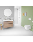 Geberit AquaClean Alba - WC Suspendu Douche Intégrée, Télécommande, Sans Bride