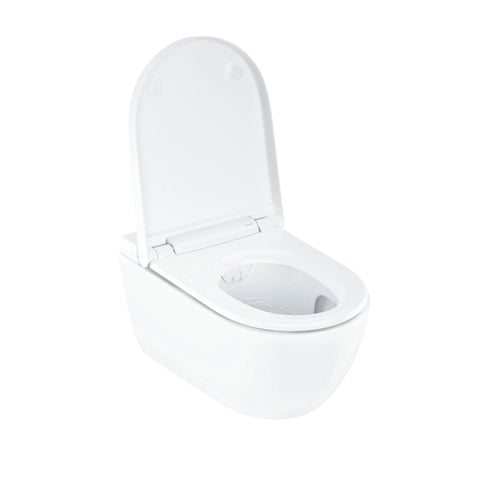Geberit AquaClean Alba - WC Suspendu Douche Intégrée, Télécommande, Sans Bride
