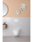 Geberit AquaClean Alba - WC Suspendu Douche Intégrée, Télécommande, Sans Bride