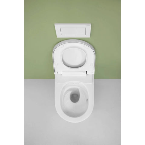 Geberit AquaClean Alba - WC Suspendu Douche Intégrée, Télécommande, Sans Bride