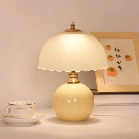 Lampe de Chevet Moderne – Tissu & Fer Forgé, Style Élégant