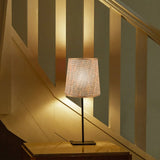 lampe de chevet en bois rotin