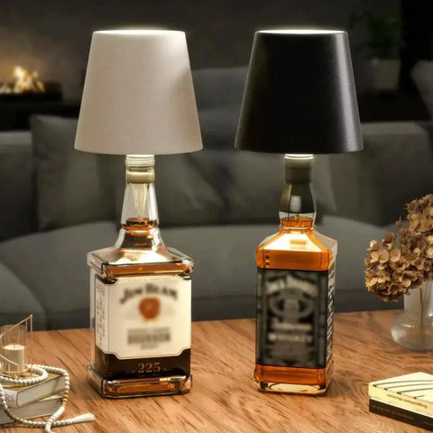 lampe de chevet pour bouteille whisky