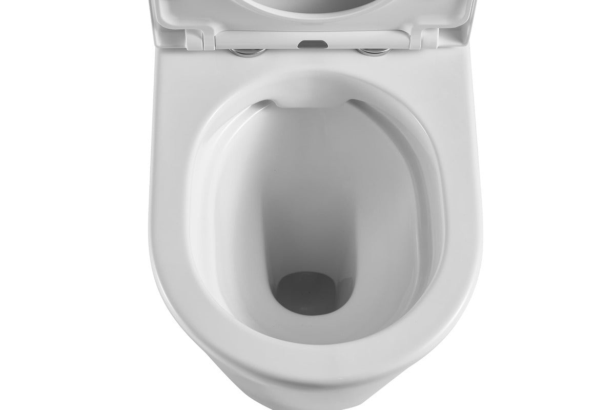 Swiss Aqua Technologies Brevis - Lot de 6 WC à Poser Sans Bride, Abattant SoftClose, Garantie 5 Ans