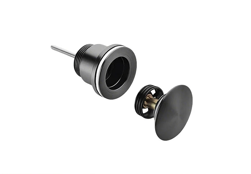 Mirlux Bonde de lavabo Noir 65 mm