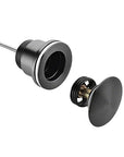 Mirlux Bonde de lavabo Noir 65 mm