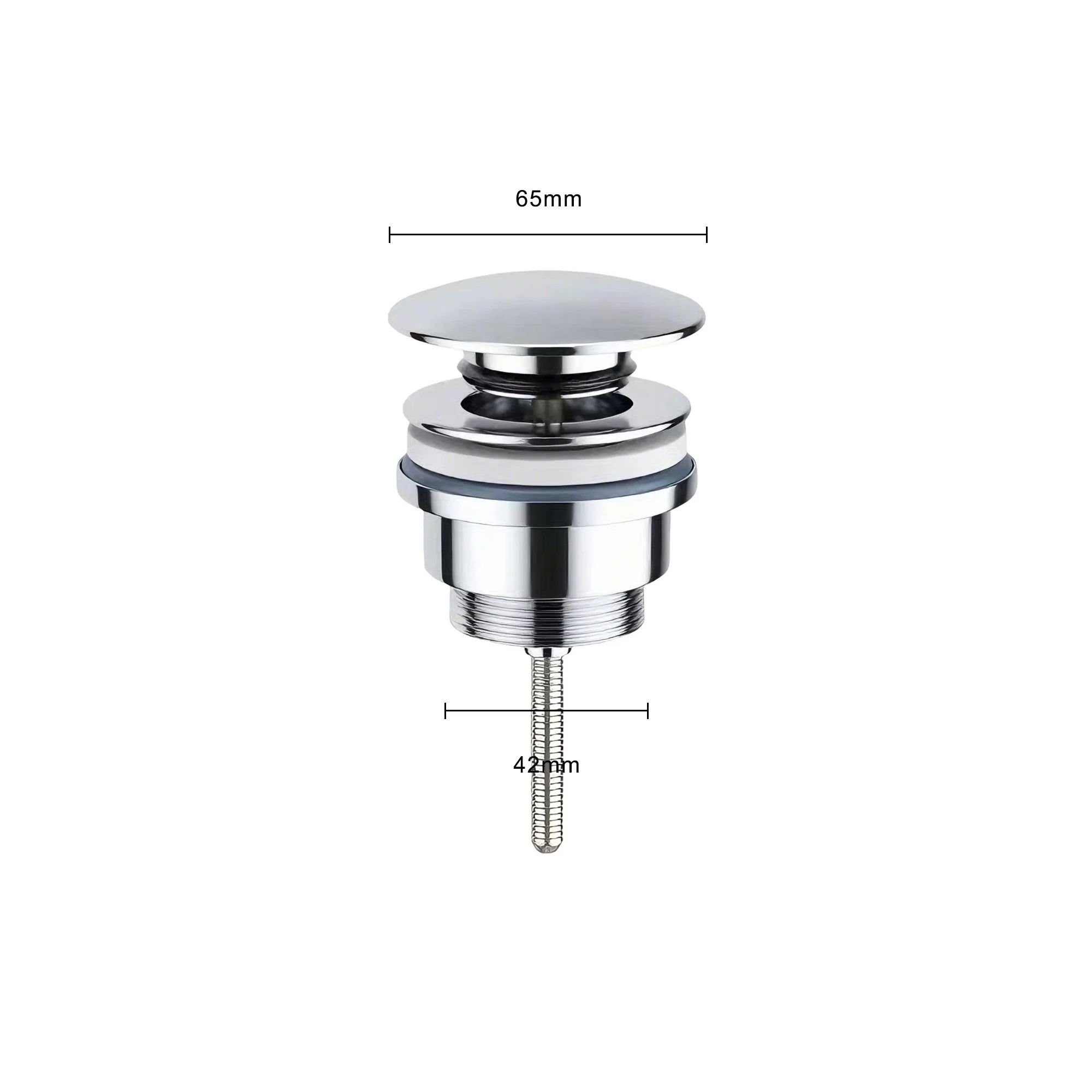 Mirlux Bonde de lavabo Chrome 65 mm