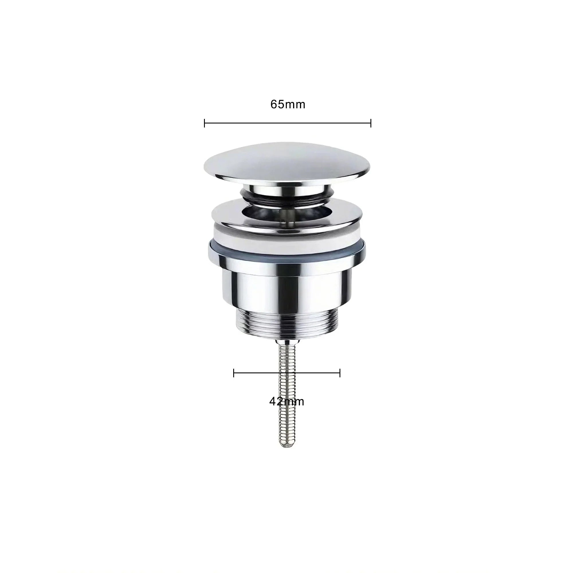 Kit d’évacuation Chrome, bonde clic-clac, siphon,