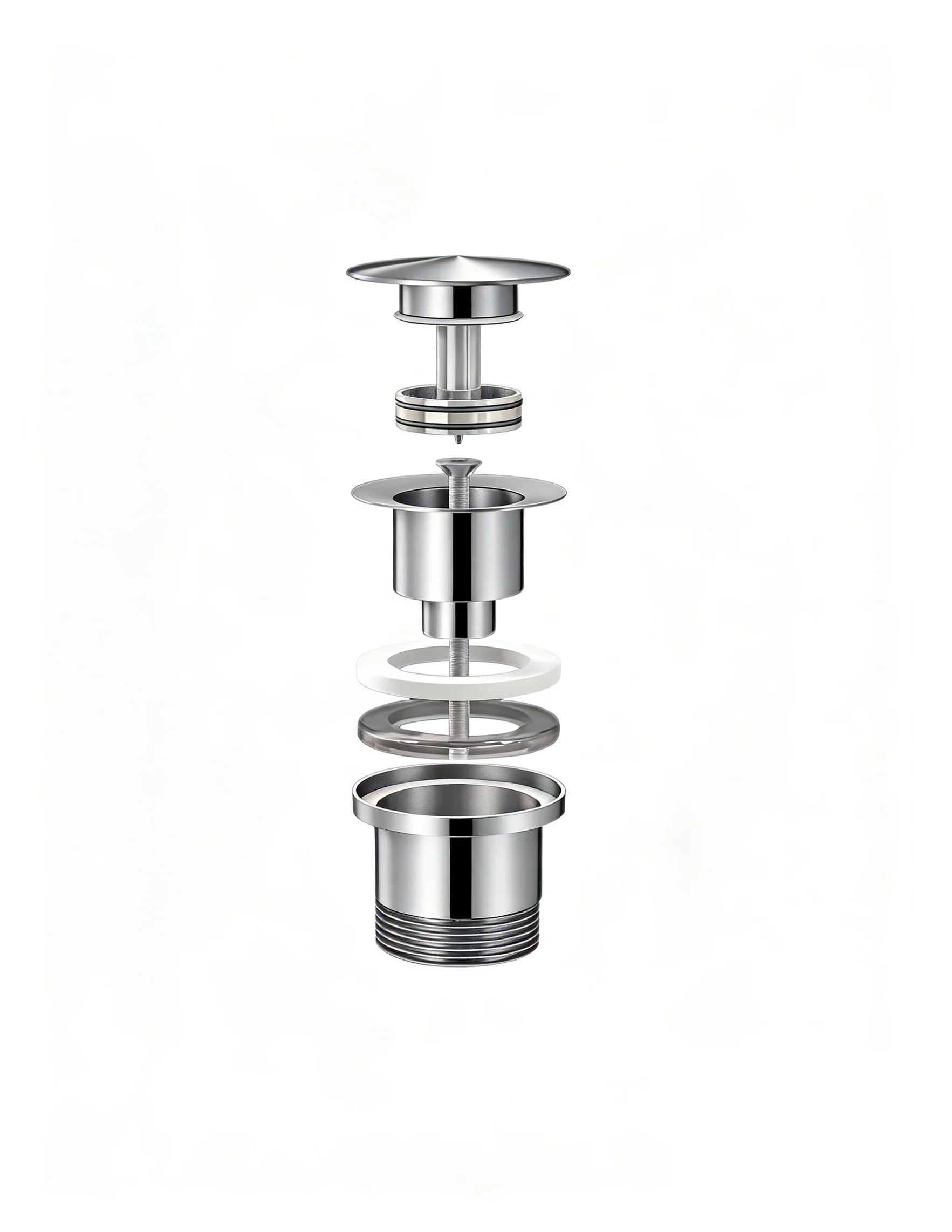 Mirlux Bonde de lavabo Chrome 65 mm