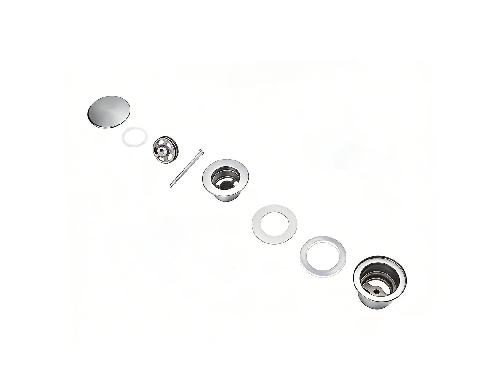 Mirlux Bonde de lavabo Chrome 65 mm