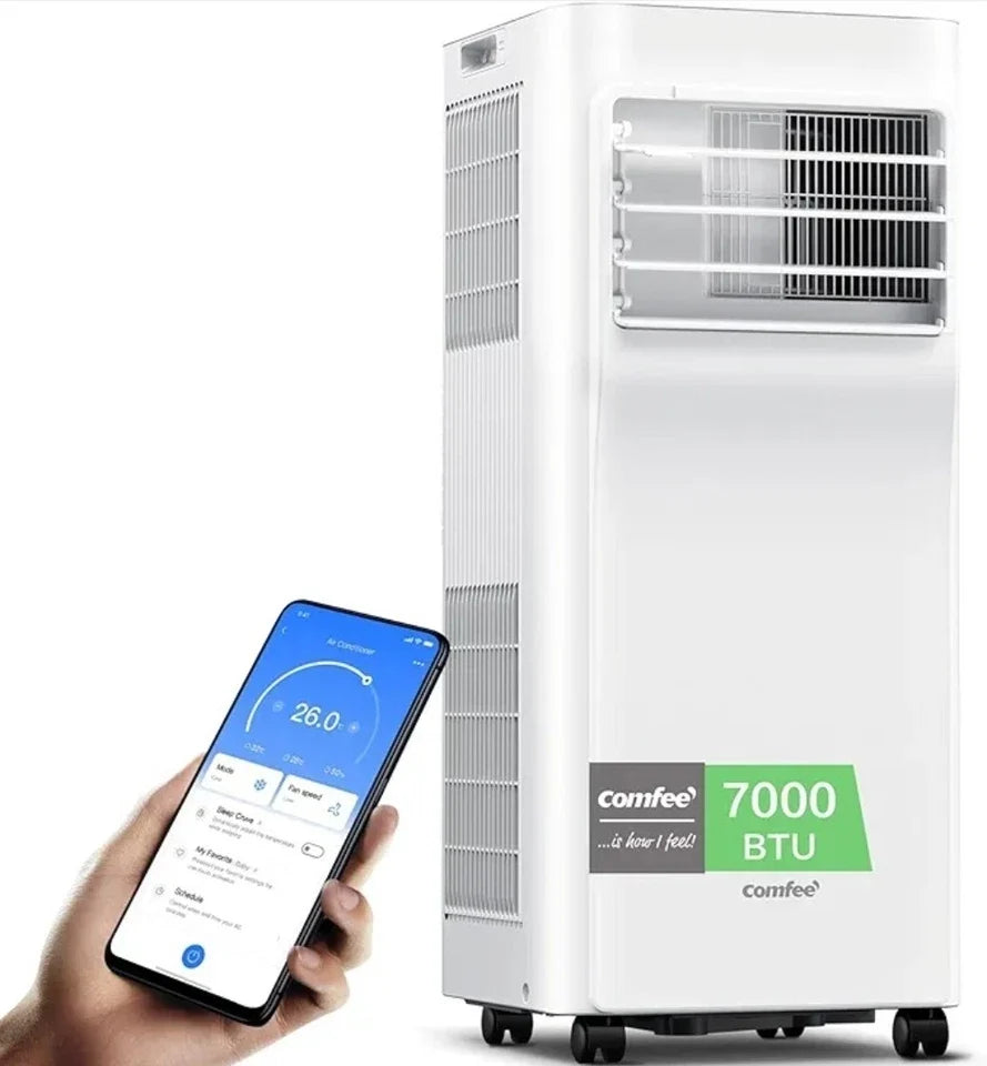 Comfee Breezy Cool Pro 2.0 climatiseur mobile 7000 BTU 2,0 kW WiFi App R290 jusqu'à 25m²