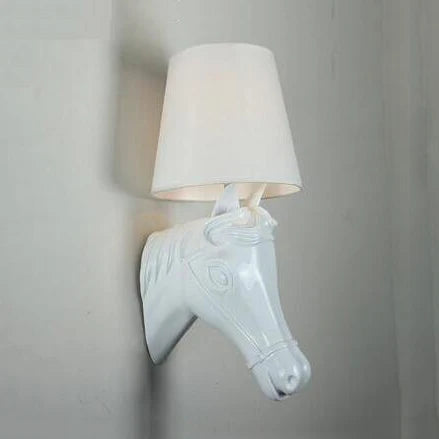 lampe de chevet murale en résin design chevaux