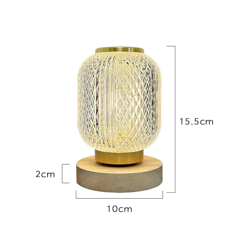 Lampe de chevet Luxe en cristal fil &amp; Batterie - Lampe Chevet Design