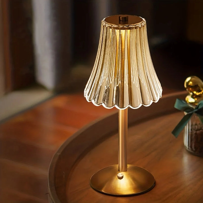 lampe de chevet moderne en cristal